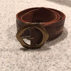 Lucky Brand Leather Embellished Belt